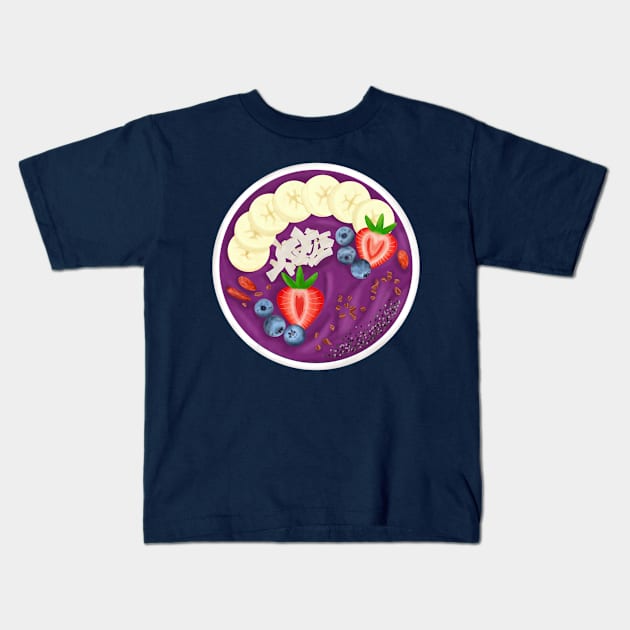 Smoothie Bowl Kids T-Shirt by 1pic1treat